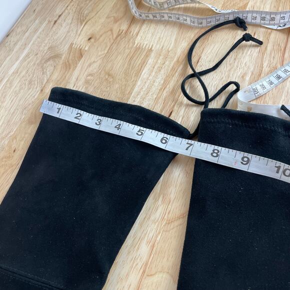 Stuart Weitzman NWOB Tipland Black Suede Over the Knee Boot Size 4M Stacked Heel - Picture 8 of 15